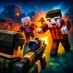 Biểu tượng Blocky Zombie Gun Warfare